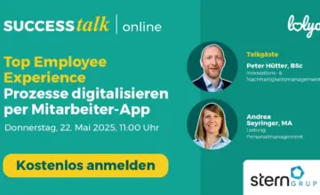 Top Employee Experience: Prozesse digitalisieren per Mitarbeiter-App - Best Practice - Webinar mit Peter Huetter, Andrea Seyringer, Stern Holding GmbH