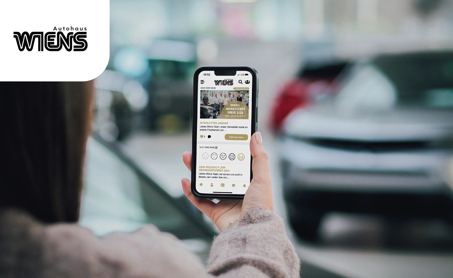 Mitarbeiter-App Autohaus Wiens - Logo